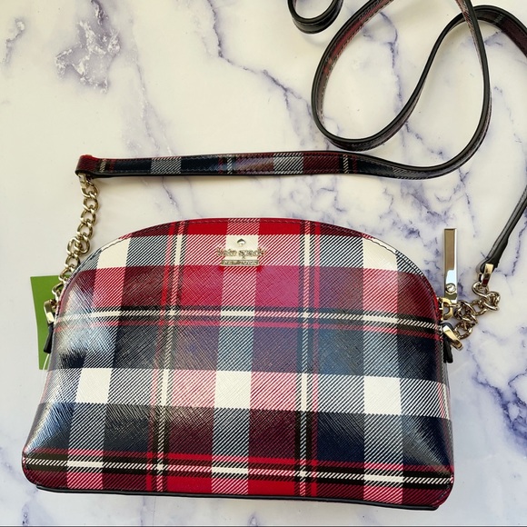 Kate Spade ♠️ Plaid Crossbody - Picture 6 of 7